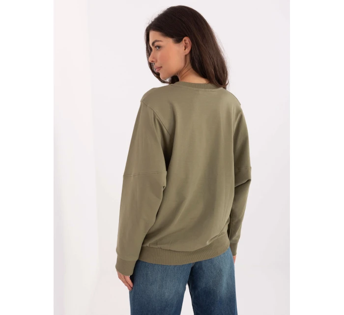 Mikina RV BL A877.19P khaki barva Mikina RV BL A877.19P khaki barva