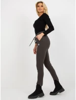 Teplákové kalhoty RV DR 8370.00 khaki barva Teplákové kalhoty RV DR 8370.00 khaki barva