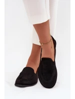 Dámské mokasíny z eko semiše Miryelle – černé