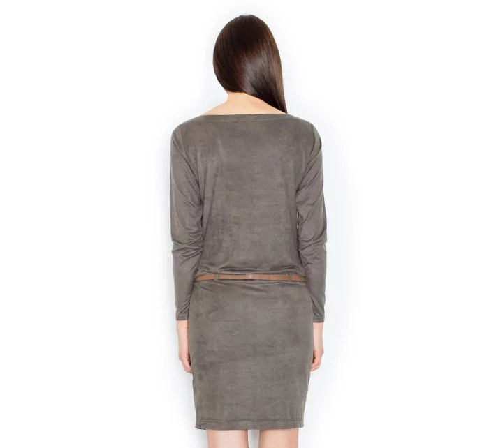 Šaty M452 olivově zelené - Figl