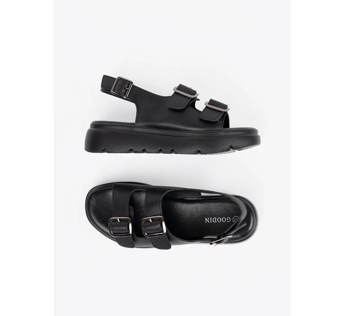 Exkluzívní dámské černé sandály platforma Exkluzívní dámské černé sandály platforma