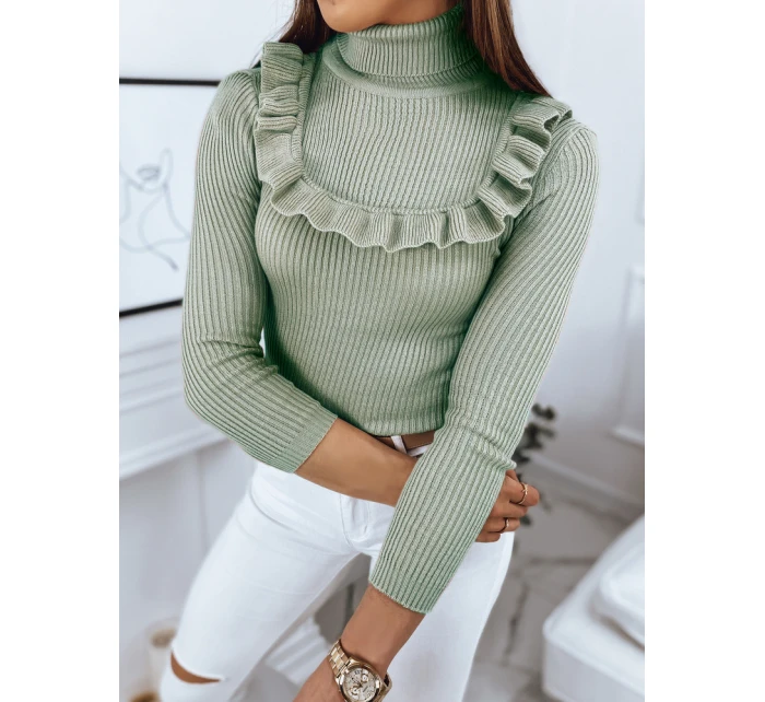 Dámský svetr NOAH světle zelený Dstreet MY1406