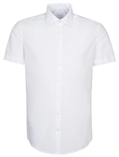 Seidensticker Shirt Slim SSL Košile s krátkým rukávem 78.6521 white