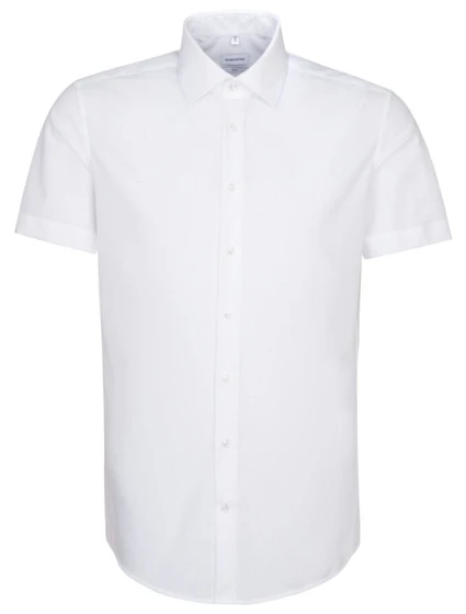 Seidensticker Shirt Slim SSL Košile s krátkým rukávem 78.6521 white Seidensticker Shirt Slim SSL Košile s krátkým rukávem 78.6521 white