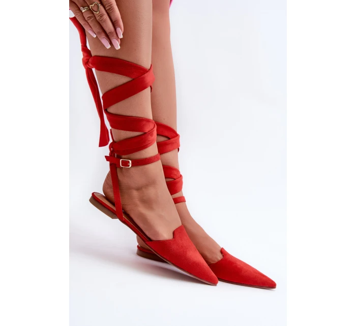 Šněrovací z se  červené model 21666749 - Boto