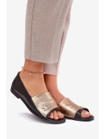 Kožené elegantní baleríny s odhalenými  model 21691229 - Zazoo