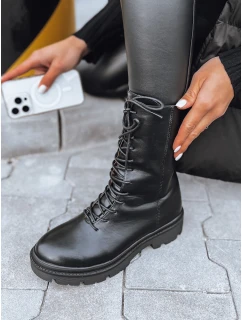 dámské kozačky černé Dstreet model 21971999 - FashionStreet