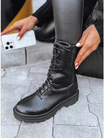 dámské kozačky černé Dstreet model 21971999 - FashionStreet