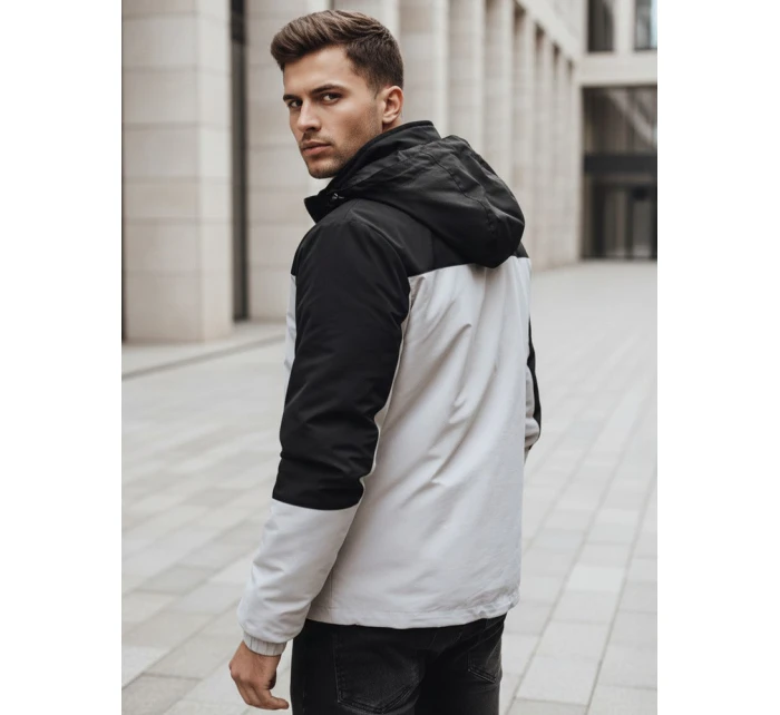 Pánská šedá zimní bunda s kapucí FashionStreet TX4900