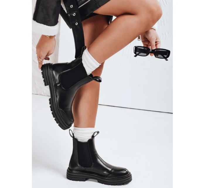 dámské kozačky na platformě černé model 21991967 - Dstreet dámské kozačky na platformě černé model 21991967 - Dstreet