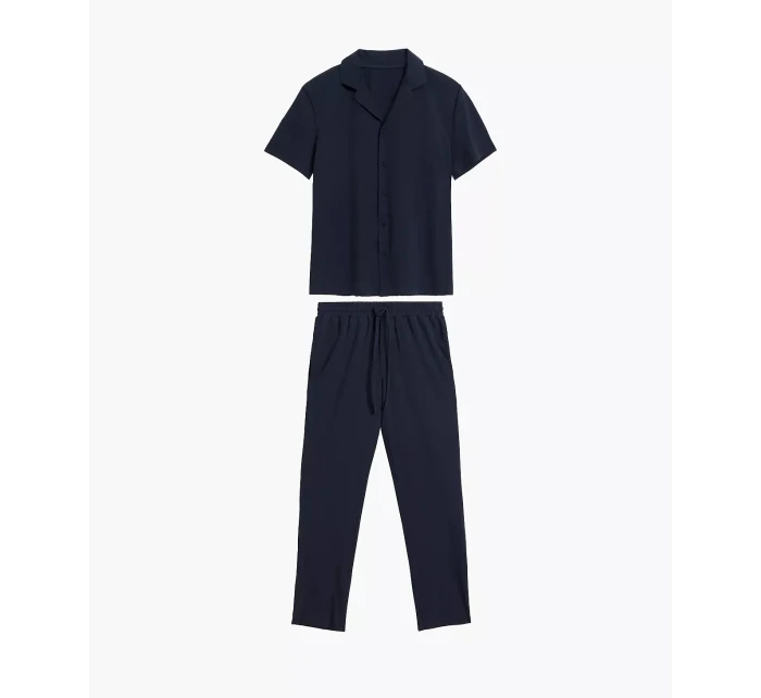 Atlantic BNMP-002 pyžamo kr/r S-2XL pánské pyžamo na zip