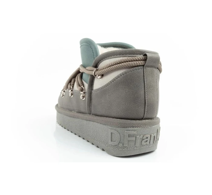D.Franklin dámské sněhule zimní módní zateplené boty šedé dámské