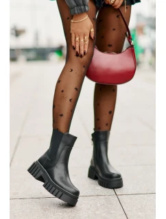 Kotníkové Boty Zateplené Na Zip S.Barski HY42-975 Černé