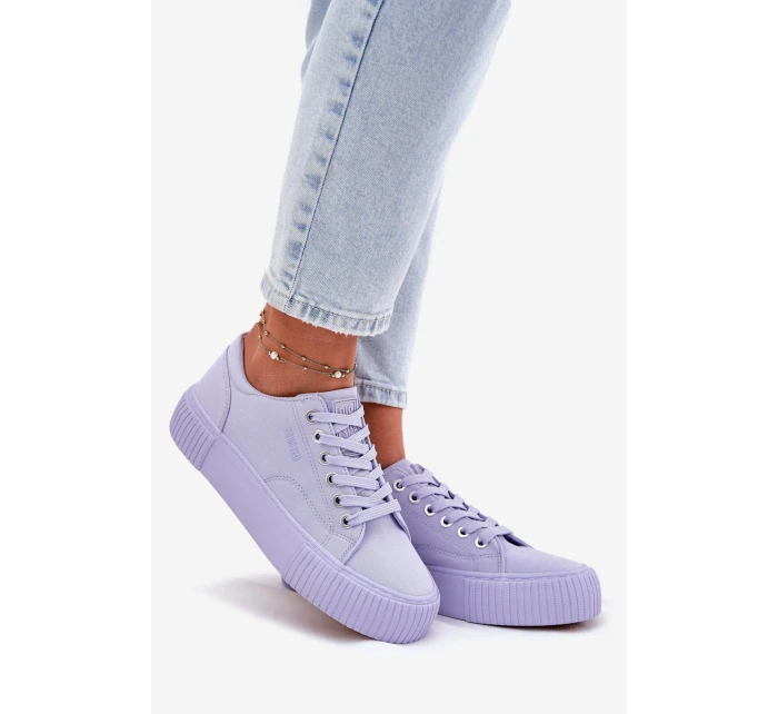 Dámské Textilní Tenisky Big Star RR274406 Fialové