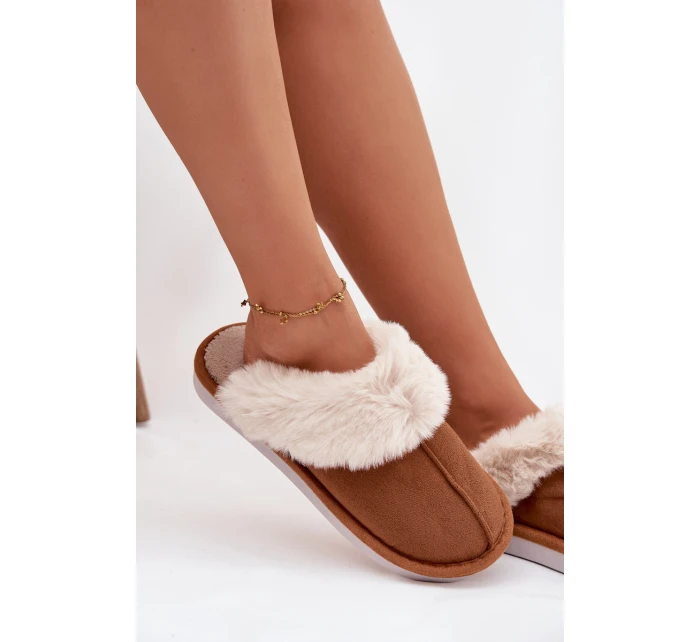 pantofle s kožešinou Camel model 21772494 - Boto