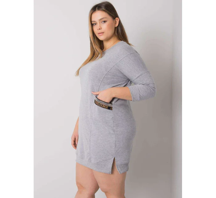 Šaty RV SK 6836.55P šedá