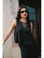 Šaty s černé model 21470647 - STYLOVE Šaty s černé model 21470647 - STYLOVE