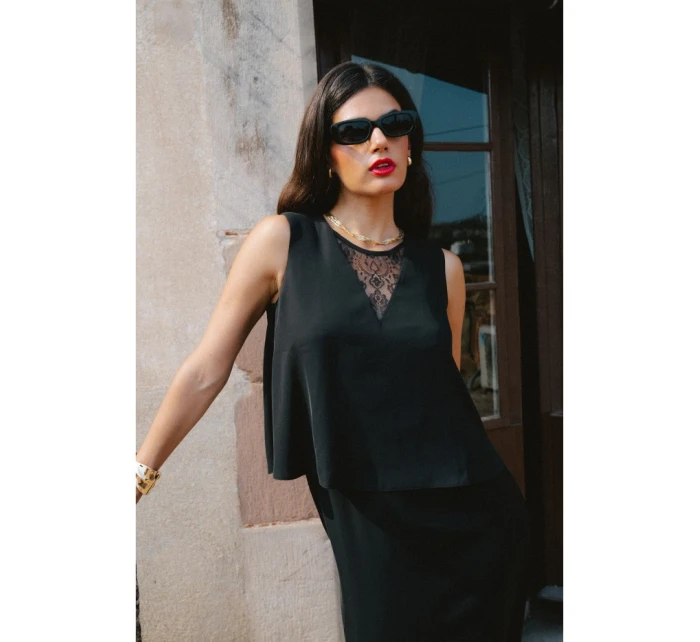 Šaty s černé model 21470647 - STYLOVE Šaty s černé model 21470647 - STYLOVE