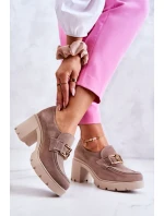 Elegantní boty se zlatým zdobením béžová Harmell Elegantní boty se zlatým zdobením béžová Harmell