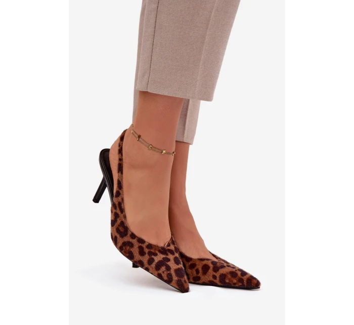 Dámské lodičky na jehlovém podpatku – leopardí vzor Phelia Dámské lodičky na jehlovém podpatku – leopardí vzor Phelia