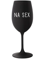 NA SEX - černá sklenice na víno 350 ml NA SEX - černá sklenice na víno 350 ml