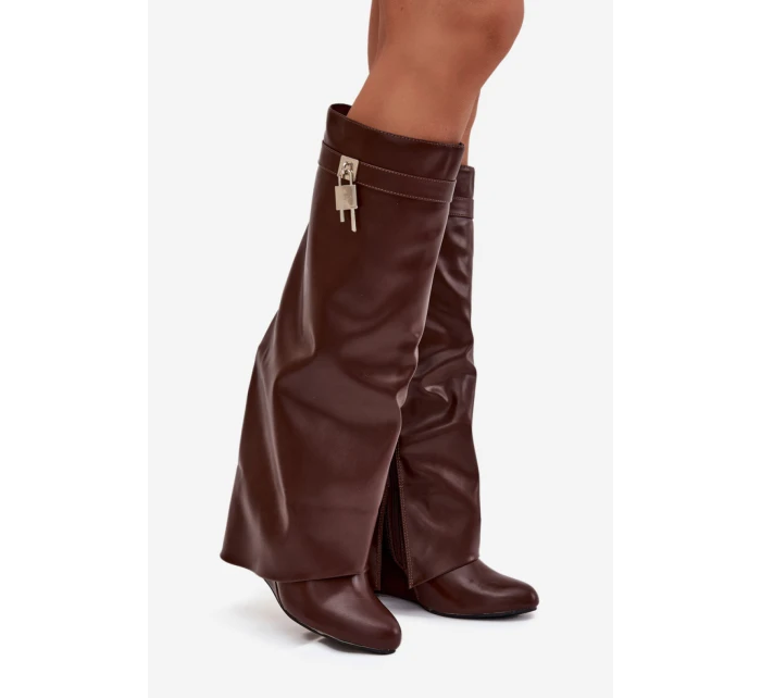 Kozačky na klínech  model 217756 Step in style