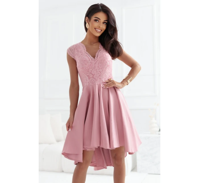 elegantní šaty s delšími zády a výstřihem  ROSE model 21229994 - numoco