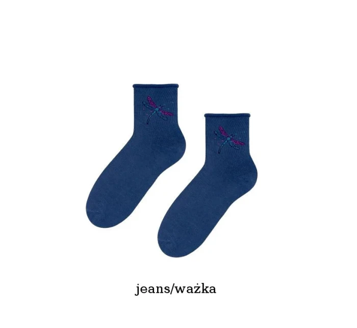 Vzorované netlačící ponožky Steven art.099 35-40