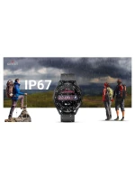 GIEWONT Vertex SmartCall GW450-1 Carbon/Carbon Silicone Smartwatch GIEWONT Vertex SmartCall GW450-1 Carbon/Carbon Silicone Smartwatch