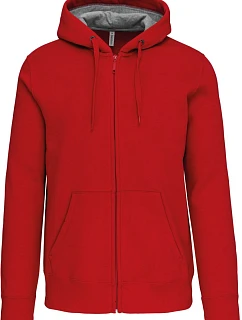 K 444 Mikina s kapucí z těžké bavlny model 22509282 red - Kariban