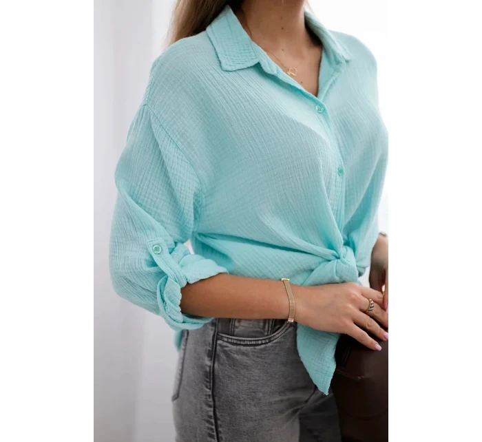 Bavlněná mušelínová košile mincovna