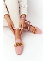 Dámské Nazouváky S řetízkem Růžové model 21549944 On Me - Boto