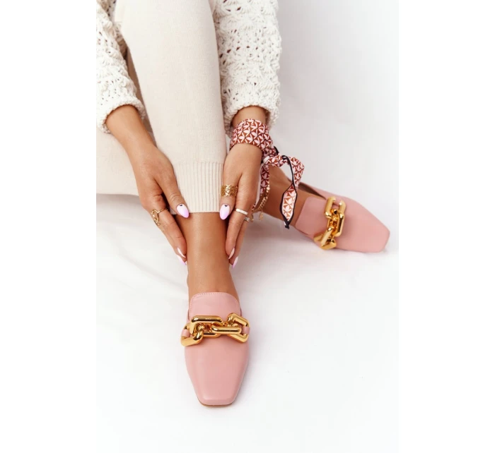 Dámské Nazouváky S řetízkem Růžové model 21549944 On Me - Boto