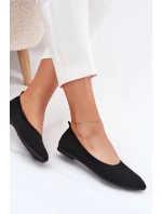 Síťované Textilní Baleríny Dámské Černé model 21703003 - Boto