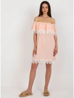 Sukienka LK SK 506987.04X brzoskwiniowy Sukienka LK SK 506987.04X brzoskwiniowy