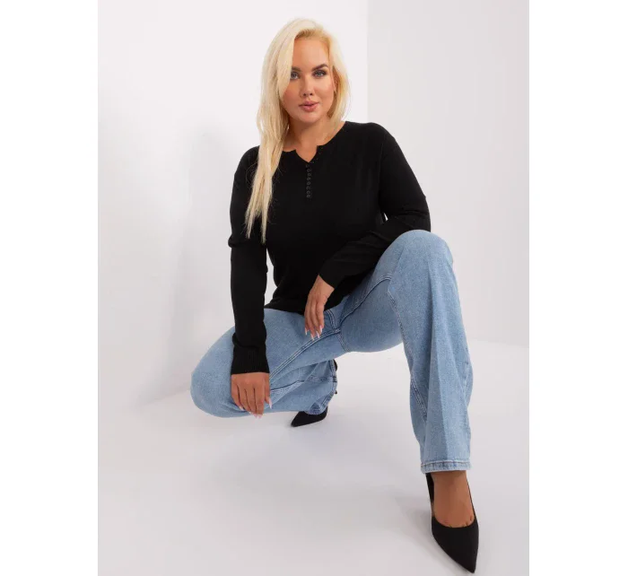 Sweter PM SW PM model 18917682 czarny - FPrice Sweter PM SW PM model 18917682 czarny - FPrice