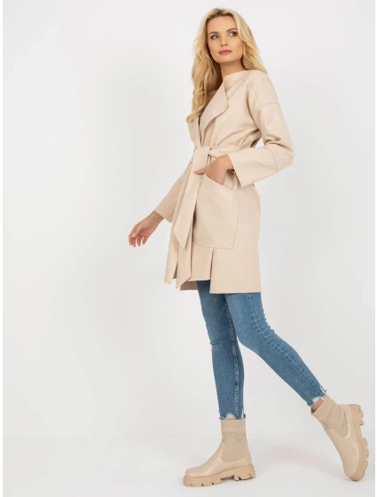 Dámský kabát TW PL BE model 17714686 světle béžový - FPrice