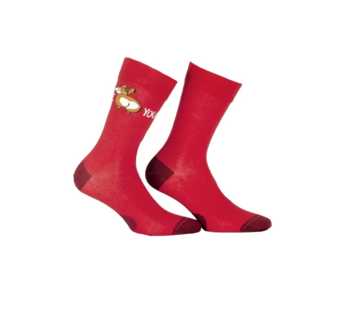 PERFECT WOMAN Valentýnské vzorované ponožky pro ženy