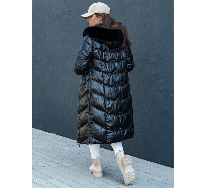 Dámská prošívaná zimní bunda CRYSTAL s kapucí černá Dstreet model 21979690 - FashionStreet