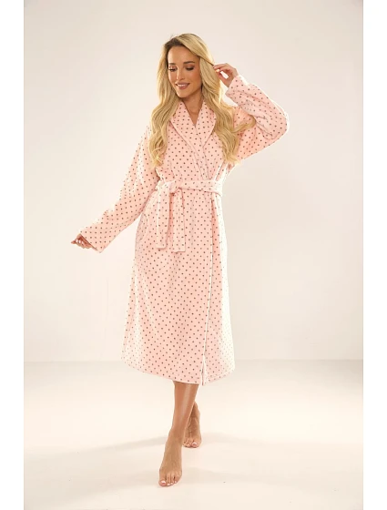 Dlouhý dámský župan model 17728936 Melanie S2XL - De Lafense Dlouhý dámský župan model 17728936 Melanie S2XL - De Lafense
