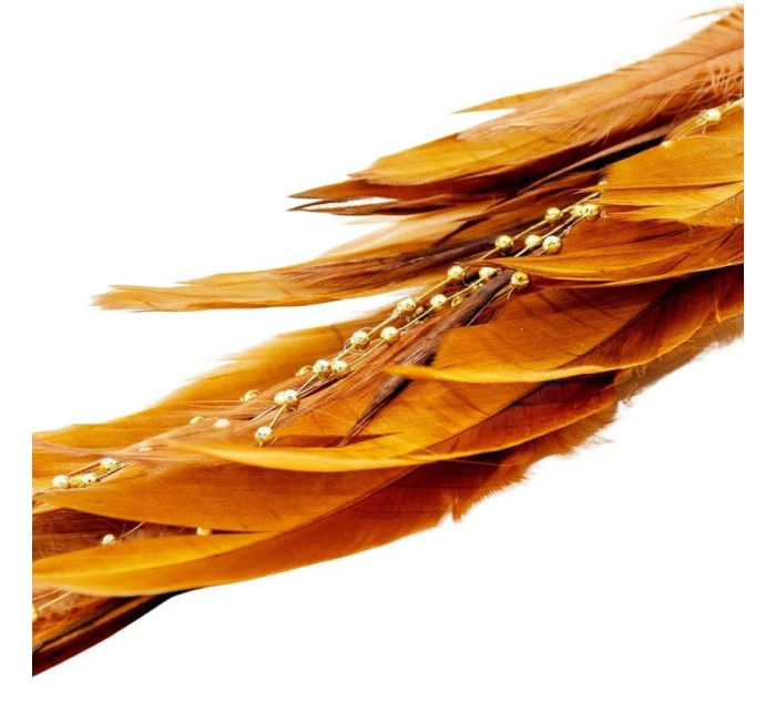 OZDOBNÝ PTÁČEK NA KLIPU 38CM ZLATÝ