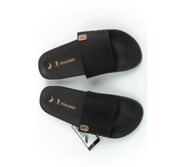 Pánské sportovní žabky model 22114899 Slide pohodlné černé pantofle - Rider