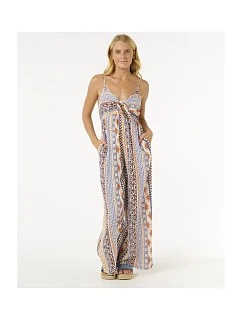 Kombinéza RIP CURL San Carlos Tie Front Jumpsuit, tyrkysová