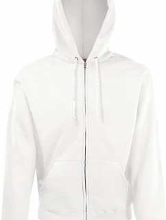Fruit of the Loom Classic Hooded Sweat Jacket Mikina s kapucí 16.2062 white