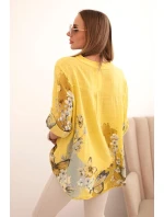 Dámská bavlněná košile na knoflík a kapsou kiwi Dámská bavlněná košile na knoflík a kapsou kiwi