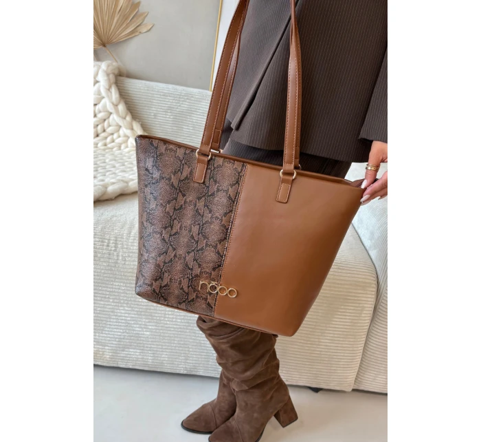 Kabelka Shopper Vzor  Hnědá model 21711876 - NOBO