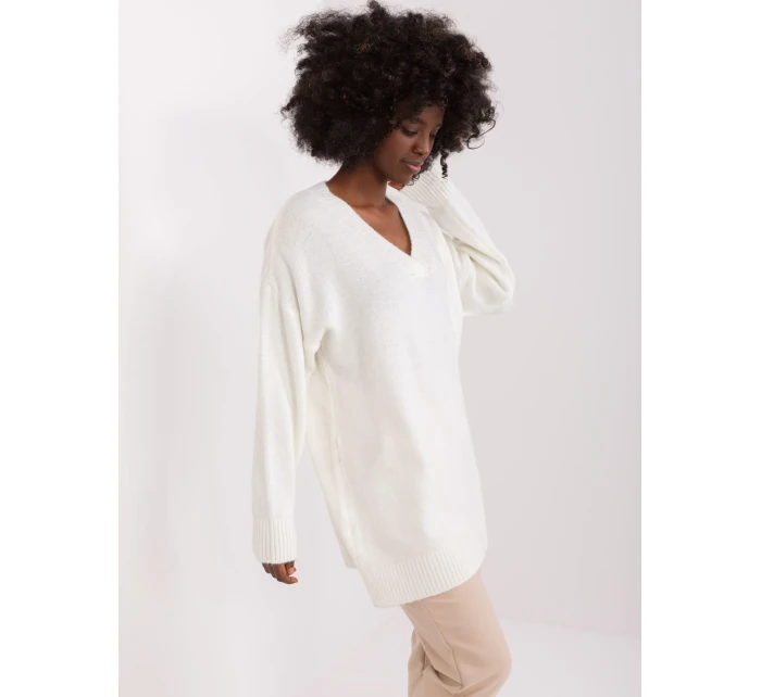 Sweter BA SW model 19341442 ecru - FPrice Sweter BA SW model 19341442 ecru - FPrice