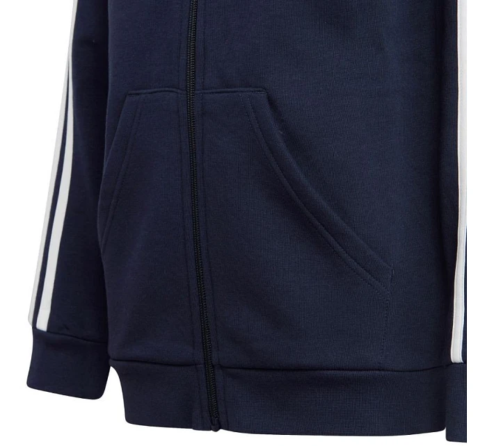 Fleecová mikina adidas Essentials 3-Stripes se zipem Jr IC0600 Fleecová mikina adidas Essentials 3-Stripes se zipem Jr IC0600