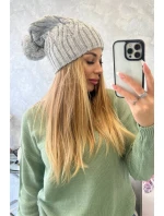 Fleecová čepice Paulina K227 světle šedá Fleecová čepice Paulina K227 světle šedá