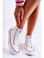 Dámské Vysoké Tenisky Big Star DD274332 Bile